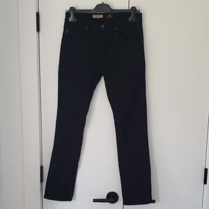 AG Adriano Goldschmied Men Black Slim Straight Jeans Matchbox